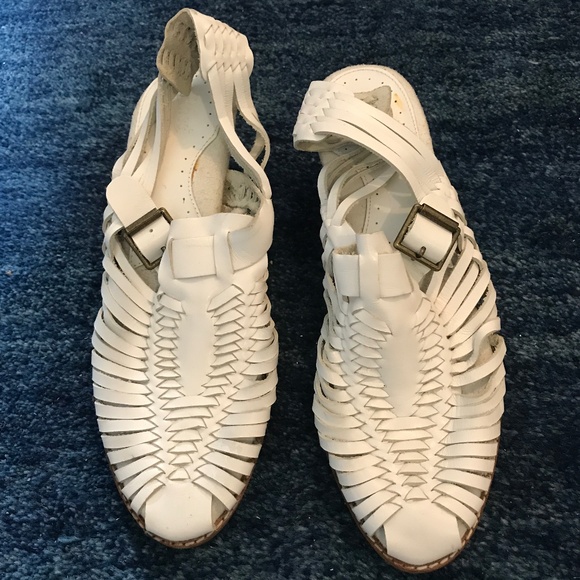Bass Shoes - Bass White Woven Women's Sandals